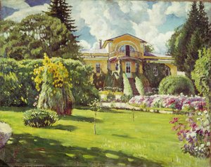 モスクワ近くのダーチャ 作： Sergei Arsenevich Vinogradov
