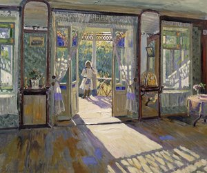 家の中で 作： Sergei Arsenevich Vinogradov