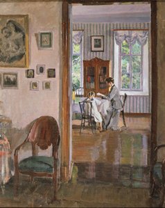 家の中、1910 作： Sergei Arsenevich Vinogradov