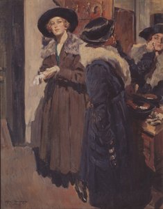 控え室で 作： Sergei Arsenevich Vinogradov