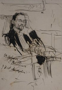 アレクセイ・アレクサンドロヴィッチ・バフルシンの肖像1865-1929、1908 作： Sergei Arsenevich Vinogradov