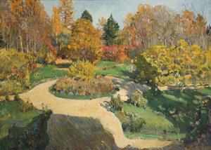 1910年秋の庭園 作： Sergei Arsenevich Vinogradov