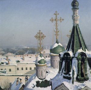 1878年モスクワ絵画学校の窓からの眺め 作： Sergei Ivanovich Svetoslavsky