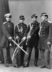 ロシアの大公アレクサンドルアレクサンドロビッチとウラジミールアレクサンドロビッチ、c1870-c1875 作： Sergei Lvovich Levitsky