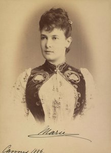 Marie Pavlovna de Russie - ロシアの大公マリア・パブロフナ (1854-1920)、レヴィツキー、セルゲイ・リヴォヴィッチ (1819-1898) 作。 シルバーゼラチン写真 作： Sergei Lvovich Levitsky
