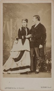 ポール・パブロヴィッチ・デミドフ、サン・ドナートの第 2 王子、1839 年から 1885 年、妻のマリアと…、1863 年。 作： Sergei Lvovich Levitsky