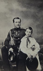 ロシアの大公コンスタンティンニコラエヴィッチ1827〜1892年の息子ニコラスコンスタンチノビッチの肖像 作： Sergei Lvovich Levitsky