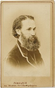 チェロ奏者カール・ユリエヴィッチ・ダヴィドフの肖像 1838-1889年、c. 1875年。 作： Sergei Lvovich Levitsky