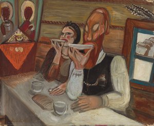お茶を飲むこと 作： Sergei Yurevich Sudeikin