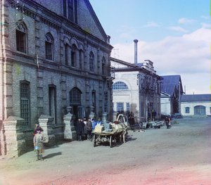 カスリ鉄工所の鋳造仕上げ機械店、1905-1915 作： Sergey Prokudin Gorsky