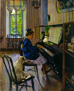 1914年にピアノで。 作： Sergey Vinogradov