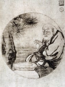 紀元前6世紀の中国の哲学者、老子の肖像 雪舟東洋（1420-1506）画 日本文明 室町時代 作： Sesshû Tôyô