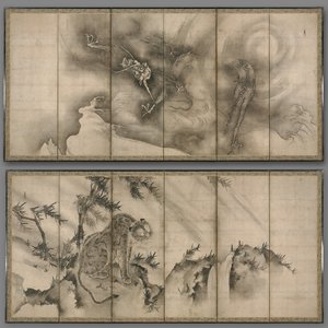 龍と虎 作： Sesson Shukei