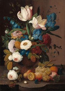 静物、花、果物 作： Severin Roesen