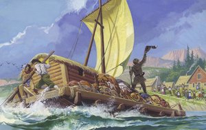 ピエール・ラディソン（1640-1710）（紙にグワッシュ） 作： セヴェリーノ・バラルディ