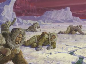 ロバート・ピアリーの北極点探検は多くの危険に遭遇した 作： セヴェリーノ・バラルディ