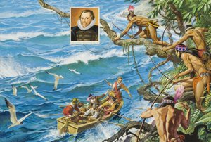 フランシス・ドレーク卿（1540-96年）（紙にグワッシュ） 作： セヴェリーノ・バラルディ
