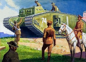 西部戦線の戦車 作： セヴェリーノ・バラルディ