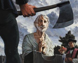 ウォルター・ローリーの処刑（1552-1618）（紙にグワッシュ） 作： セヴェリーノ・バラルディ