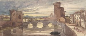 ピサ、1843-44。 作： Seymour Haden