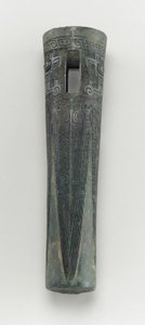 チャリオットフィッティング：アクスルキャップ（ブロンズ 作： Shang Dynasty Chinese School