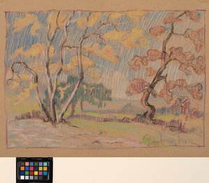 印象、1931年頃（紙にパステル） 作： Sherman Trease