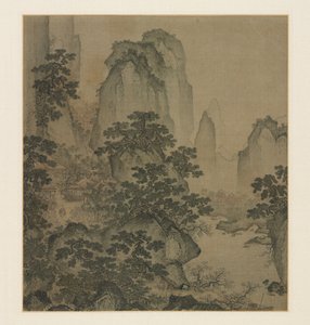 1400年代半ばの桃の花の春の避難所。 作： Shi Rui