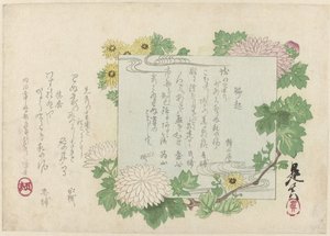 菊 作： Shibata Zeshin