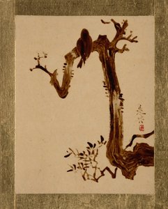木のカラス。 作： Shibata Zeshin