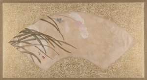 花と葉、19世紀後半。 作： Shibata Zeshin