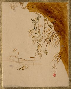 懸崖。 作： Shibata Zeshin