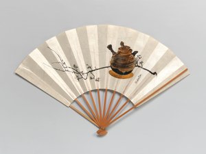 梅の枝とティーポット。 作： Shibata Zeshin