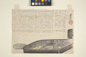 トイレセット、日付不明（プリント） 作： Shibata Zeshin