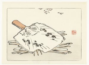 ファンとキンドリング 作： Shibata Zeshin