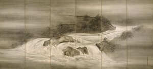 ホタルのいる川の風景 作： Shiokawa Bunrin