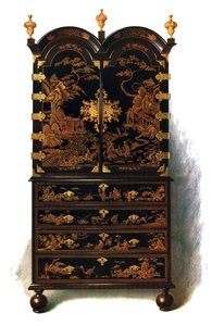 漆キャビネット、1905 作： Shirley Charles Llewellyn Slocombe