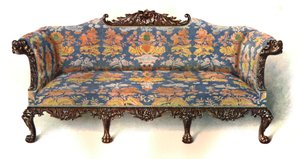マホガニーのソファ、1906 作： Shirley Charles Llewellyn Slocombe