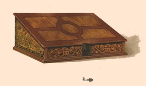 オーク象嵌ボックス、1904 作： Shirley Charles Llewellyn Slocombe