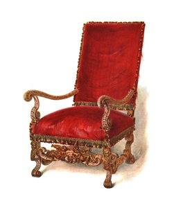 布張りの椅子、1905