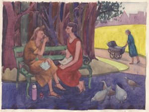 「公園での事件」、1952年。 作： Shirley Markham