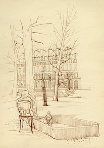 砂場で遊ぶ子供、パリ、フランス、c1951。