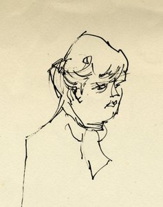 女性の頭部、1953 年。