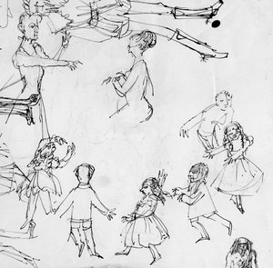 ダンスクラスの勉強、1950年頃。 作： Shirley Markham