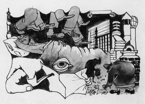 超現実的な研究、1952 年。 作： Shirley Markham