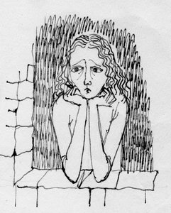 心配する女性、c1950。