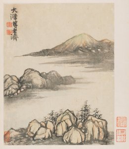 秦淮河の思い出、1642-1707年。 作： Shitao