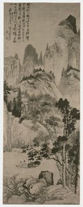 永翁山水図 清時代 1687-90年頃 紙本墨画 作： 道治下夫