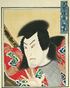 俳優の肖像画のアルバムからの葉、c。 1790～1810年。 作： Shorakusai