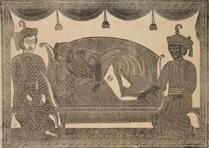 カリガット絵画、1800年代。
