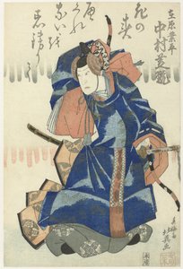 二代目中村芝翫 在原業平役 六歌仙姿の彩色（シリーズタイトル）の6つのダンスシーンのセット 作： Shunbaisai Hokuei